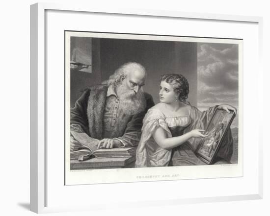 Philosophy and Art-Daniel Huntington-Framed Giclee Print
