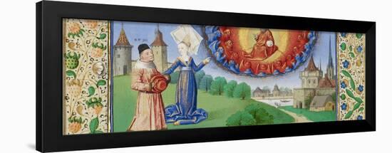 Philosophy Instructing Boethius on the Role of God, Ca 1465-null-Framed Giclee Print