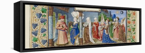 Philosophy Presenting the Seven Liberal Arts to Boethius, Ca 1465-null-Framed Stretched Canvas