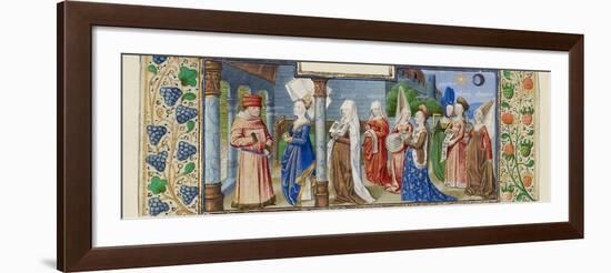 Philosophy Presenting the Seven Liberal Arts to Boethius, Ca 1465-null-Framed Giclee Print