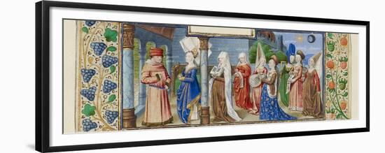 Philosophy Presenting the Seven Liberal Arts to Boethius, Ca 1465-null-Framed Giclee Print