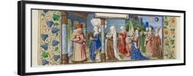 Philosophy Presenting the Seven Liberal Arts to Boethius, Ca 1465-null-Framed Giclee Print