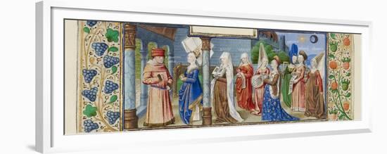 Philosophy Presenting the Seven Liberal Arts to Boethius, Ca 1465-null-Framed Giclee Print