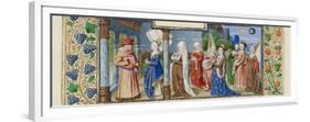 Philosophy Presenting the Seven Liberal Arts to Boethius, Ca 1465-null-Framed Giclee Print