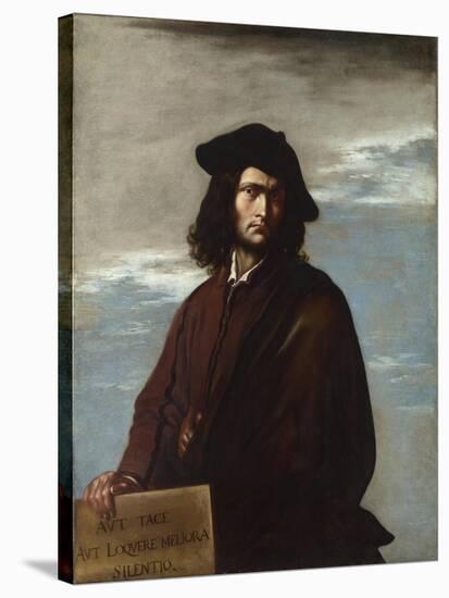 Philosophy (Self-Portrai), C. 1645-Salvatore Rosa-Stretched Canvas