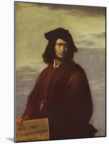 Philosophy, self portrait by Italian artist Salvator Rosa-Salvator Rosa-Mounted Giclee Print