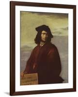 Philosophy, self portrait by Italian artist Salvator Rosa-Salvator Rosa-Framed Giclee Print