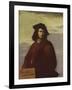 Philosophy, self portrait by Italian artist Salvator Rosa-Salvator Rosa-Framed Giclee Print