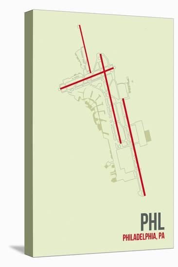 PHL Airport Layout-08 Left-Stretched Canvas