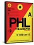 PHL Philadelphia Luggage Tag 2-NaxArt-Framed Stretched Canvas