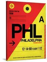 PHL Philadelphia Luggage Tag 2-NaxArt-Stretched Canvas