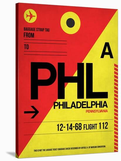 PHL Philadelphia Luggage Tag 2-NaxArt-Stretched Canvas