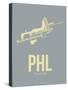 Phl Philadelphia Poster 1-NaxArt-Stretched Canvas