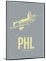 Phl Philadelphia Poster 1-NaxArt-Mounted Art Print