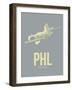 Phl Philadelphia Poster 1-NaxArt-Framed Art Print