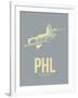 Phl Philadelphia Poster 1-NaxArt-Framed Art Print