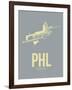 Phl Philadelphia Poster 1-NaxArt-Framed Art Print