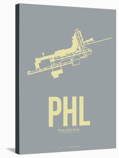Phl Philadelphia Poster 1-NaxArt-Stretched Canvas