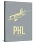 Phl Philadelphia Poster 1-NaxArt-Stretched Canvas