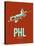 Phl Philadelphia Poster 2-NaxArt-Stretched Canvas