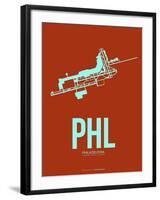 Phl Philadelphia Poster 2-NaxArt-Framed Art Print