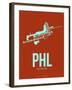 Phl Philadelphia Poster 2-NaxArt-Framed Art Print