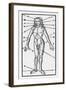 Phlebotomy Chart of the Human Body Showing-null-Framed Art Print