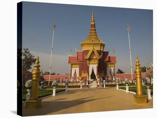 Phnom Penh, Cambodia, Indochina, Southeast Asia, Asia-Ben Pipe-Stretched Canvas