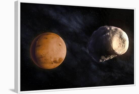 Phobos and Mars, Artwork-null-Framed Photographic Print