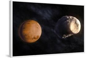 Phobos and Mars, Artwork-null-Framed Photographic Print