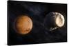 Phobos and Mars, Artwork-null-Stretched Canvas