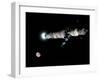 Phobos Mission Rocket Brakes for Mars Orbit-Stocktrek Images-Framed Photographic Print