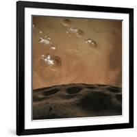 Phobos Orbits So Close to Mars That the Planet Would Fill the Little Moon's Sky-Stocktrek Images-Framed Photographic Print