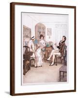 Phoebe: He Is Absolutely Fearless, Susan, He Has Smoked His Pipe in This Room-Hugh Thomson-Framed Giclee Print