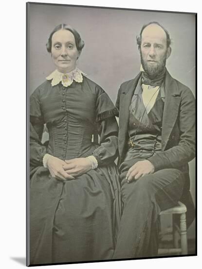 Phoebe Matthews and Captain Oliver Matthews, 1839-66-Nathanial Jaquith-Mounted Photographic Print