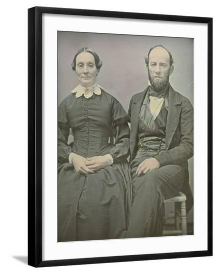 Phoebe Matthews and Captain Oliver Matthews, 1839-66-Nathanial Jaquith-Framed Photographic Print