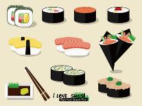 I Love Sushi !-Phoebe Yu-Art Print