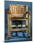 Phoenician Civilization, Ivory and Wood Throne from Prince Tomb at Salamis, Cyprus-null-Mounted Giclee Print