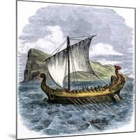 Phoenician Galley Passing the Rock of Gibraltar-null-Mounted Giclee Print