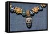 Phoenician glass head on Etruscan Necklace, c7th century BC-Unknown-Framed Stretched Canvas