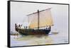 Phoenician Merchant Ship Arriving in Pharos, Watercolor by Albert Sebille (1874-1953), 20th Century-null-Framed Stretched Canvas