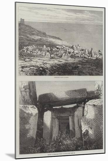 Phoenician Ruins in Malta-null-Mounted Giclee Print