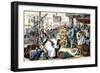 Phoenician Sailors Trading Goods in an Ancient Mediterranean Seaport-null-Framed Giclee Print