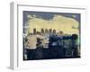 Phoenix Abstract Skyline II-Emma Moore-Framed Art Print