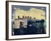 Phoenix Abstract Skyline II-Emma Moore-Framed Art Print
