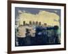 Phoenix Abstract Skyline II-Emma Moore-Framed Art Print