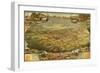 Phoenix, Arizona - Panoramic Map-Lantern Press-Framed Art Print