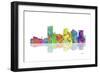 Phoenix Arizona Skyline 1-Marlene Watson-Framed Giclee Print