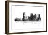 Phoenix Arizona Skyline BG 1-Marlene Watson-Framed Giclee Print