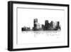 Phoenix Arizona Skyline BG 1-Marlene Watson-Framed Giclee Print
